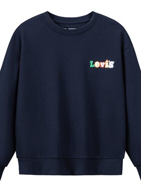 【新年马年】李维斯男童红色卫衣加绒儿童套头衫春秋拜年过年衣服