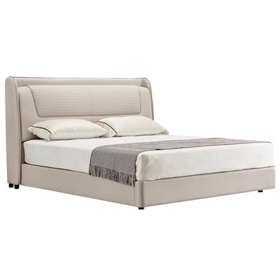 晚安家居床北欧真皮1.8米