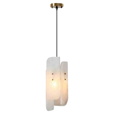 全铜天然云石小吊灯餐厅吧台卧室床头吊灯创意个性艺术餐桌饭厅灯