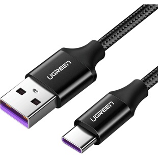 绿联typec数据线5a6a编织充电线器tpyec安卓适用于华为mate30p50/40小米荣耀60手机66W超级快充40w车载2米tpc