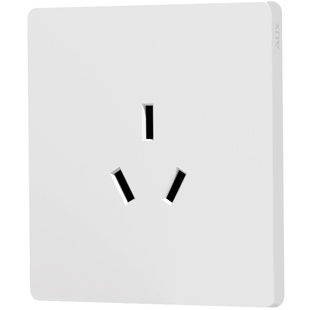 奥克斯16a插座带开关空调热水器专用暗装墙壁电源16A安三孔大面板