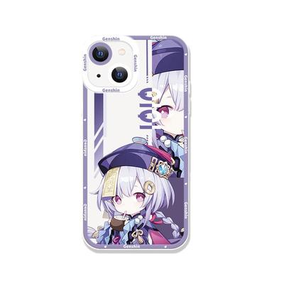 适用苹果13硅胶动漫透明软壳