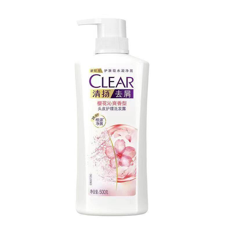 清扬樱花沁爽洗发露去屑头皮护理