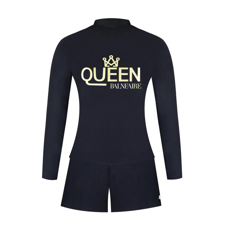 BE范德安QUEEN系列炫光分体泳衣
