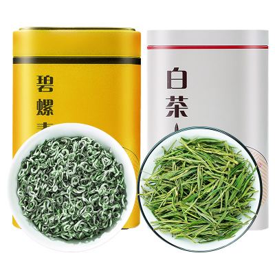 绿茶白茶黄金芽碧螺春多款茗茶