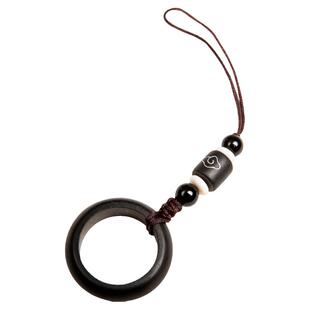 捣旦国度适用苹果手机檀木挂绳指环华为vivo吊饰坠个性创意中国风