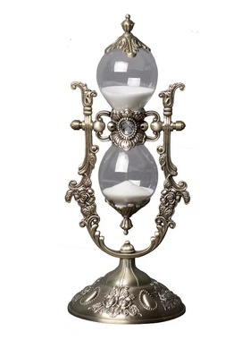 沙漏金属计时欧式客厅书房工艺品