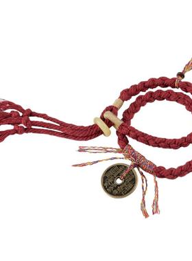 山鬼花钱手绳情侣款藏式手串