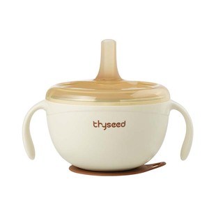 世喜婴儿辅食碗宝宝专用喝汤吸管碗米糊杯新生儿不锈钢吃饭喂水碗