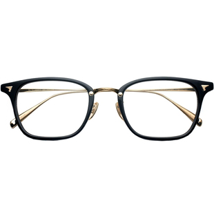 BJ赛璐珞纯钛中金超轻增永金子眼镜钛架方款赛璐璐543