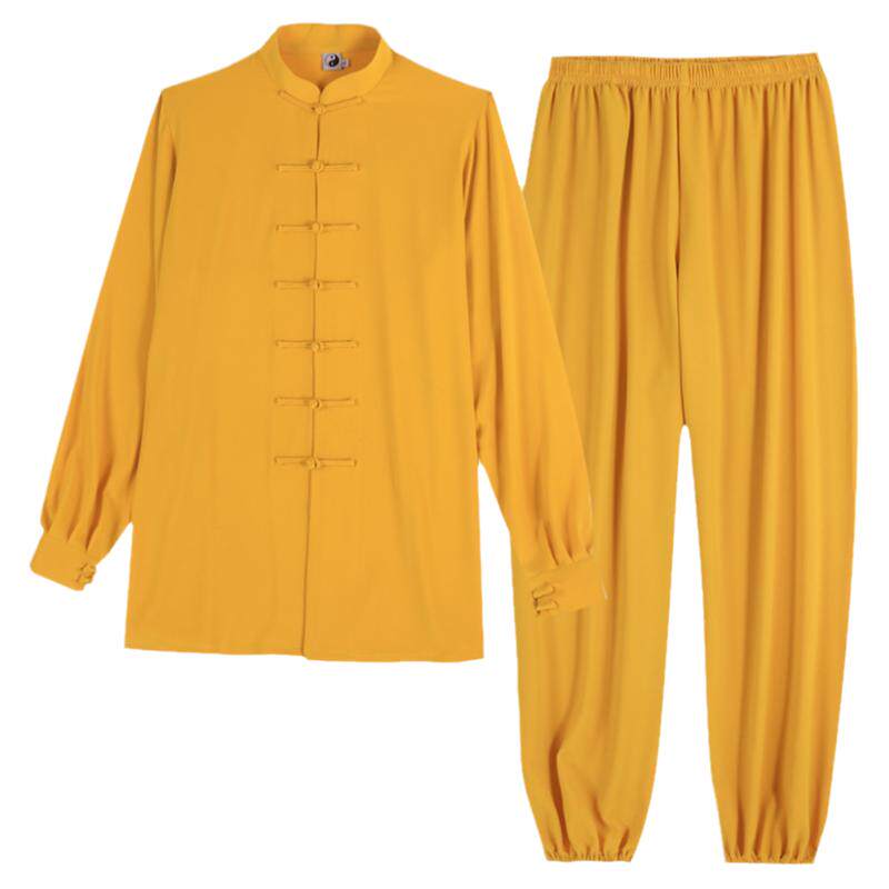 太极服女春秋中长款武术表演比赛