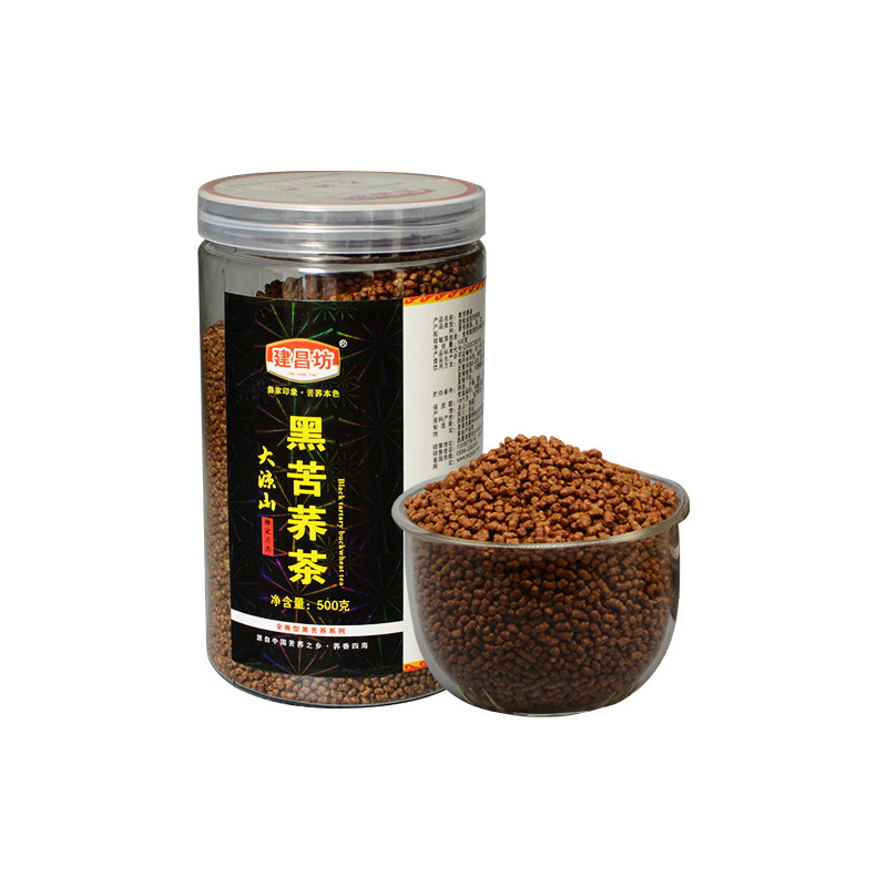 建昌坊全株罐装粗粮包邮黑苦荞茶