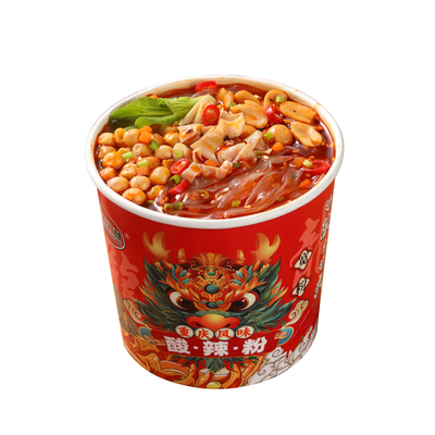 重庆酸辣粉黑金龙头版桶装粉丝免煮冲泡懒人整箱速食泡面即食夜宵