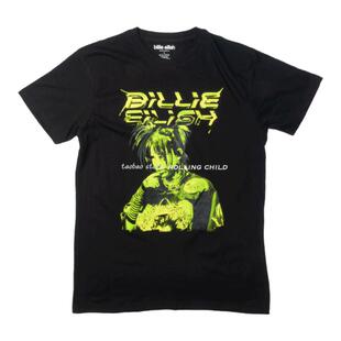 正版Billie Eilish碧梨周边vintage说唱嘻哈摇滚短袖T恤k官方现行