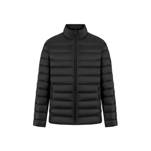 美力城鹅绒服短款2025冬季新款修身保暖排骨羽绒服外套男女同款