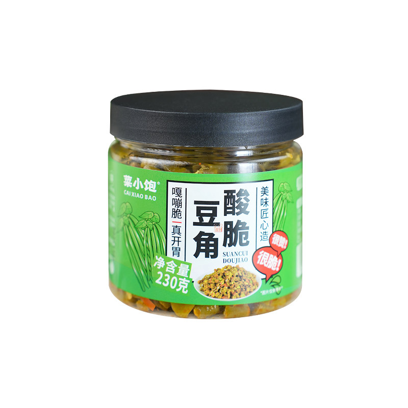 菜小饱酸豆角230g*2瓶下饭菜香辣脆爽腌制农家酱菜酸豇豆即食拌饭