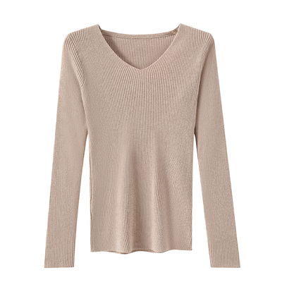 无痕裁剪修身长袖雅黎兮