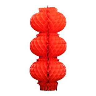 春节新年纸灯笼连串小灯笼挂饰蜂窝结婚过年场景氛围布置装饰用品