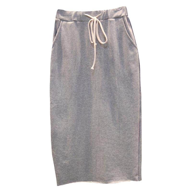 卫衣棉半身裙大码中长款运动