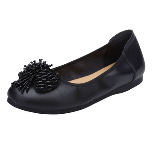 大脚骨 宽脚胖真皮单女鞋脚背高春夏秋季妈妈鞋可调节拇外翻鞋