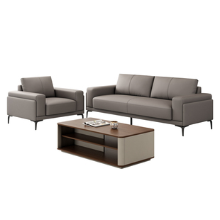 办公沙发茶几组合现代简约办公室商务贵宾会客会议室洽谈接待沙发