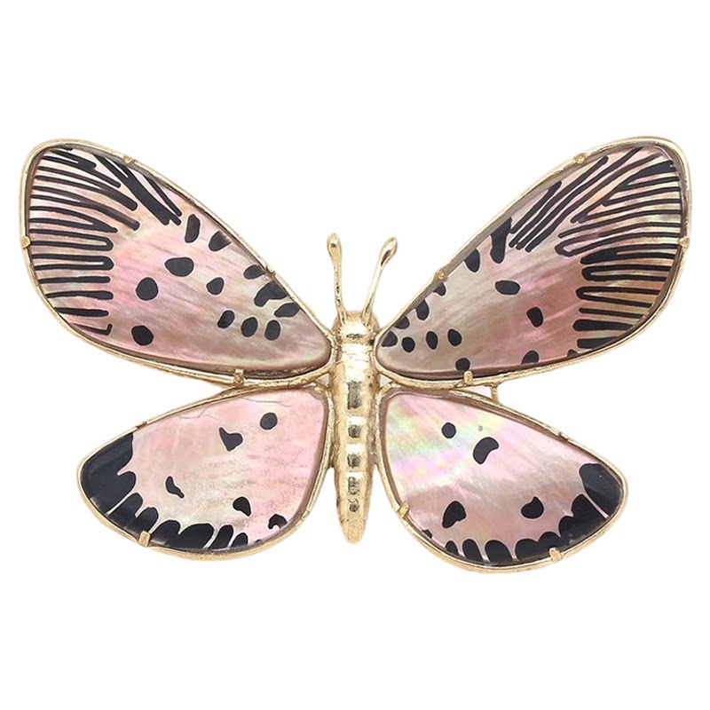 法国品牌Nature Bijoux 花园系列 夏季新品蝴蝶胸针彩色