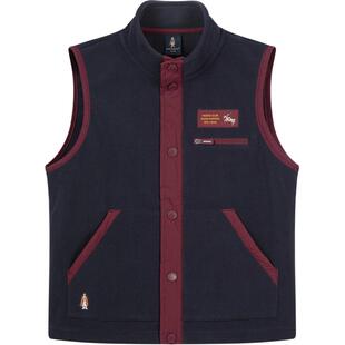 暇步士童装男童摇粒绒马甲春秋季新款大童保暖立领坎肩儿童上衣