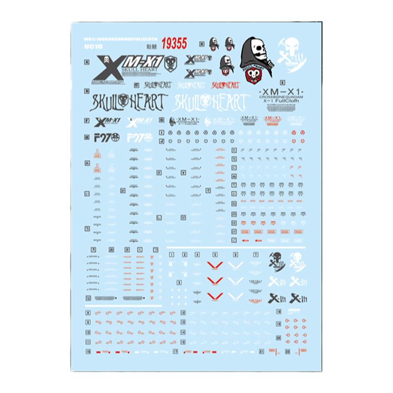 中环MG全装海盗高达模型水贴纸
