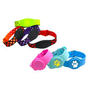 RFID手腕卡复旦IC卡FM1108手环S50硅胶NFC腕带ID卡TK4100芯片游泳足浴手牌防水洗浴储物柜IC手表卡定制印字