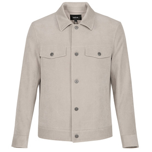 【木薯白】callisto卡利斯特新款男士春秋细灯条翻领夹克外套时尚