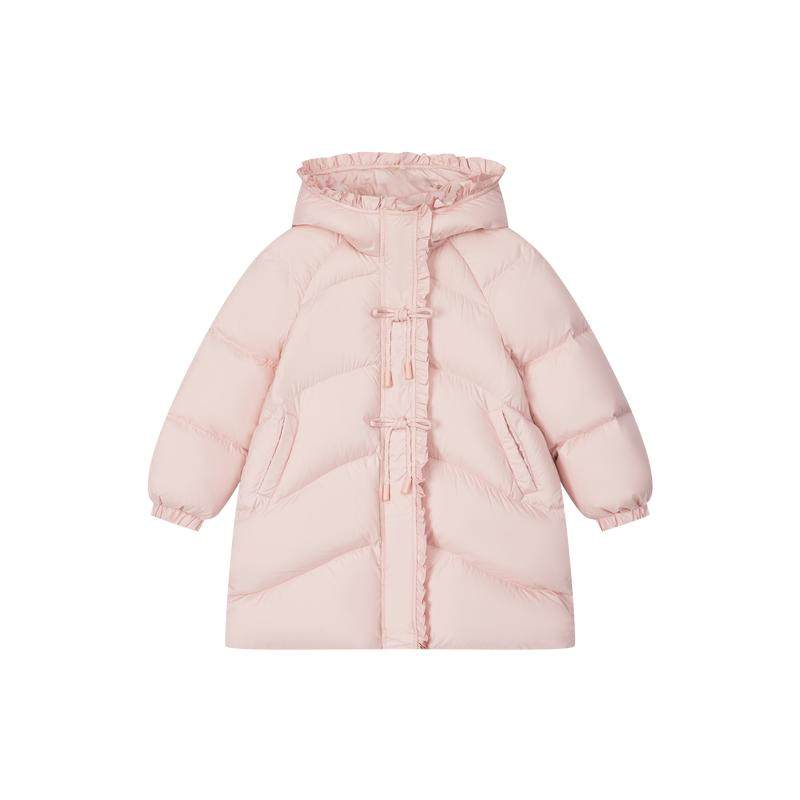 笛莎官方旗舰童装女童羽绒服冬季新款大童女孩儿童三防抗菌绒外套