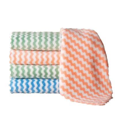 吸水不易掉毛珊瑚绒抹布不沾油