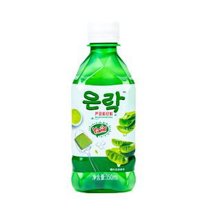 恩乐食品芦荟粒饮料选用库拉索芦荟清爽口味厂家直销350ml*15瓶装