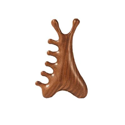 4合1多功能檀木梳疏通经络按摩