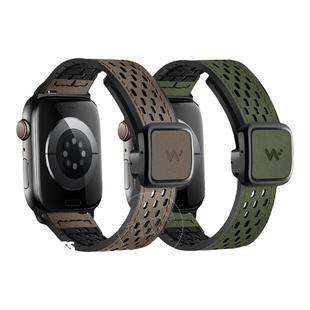 适用VIVO/IQoo Watch GT2手表带watch5磁吸方扣透气疯马真皮腕表带watch3运动watch2智能星辉皓月夏天女生男