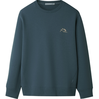 海澜之家圆领弹柔珠地柔软卫衣