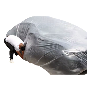 一次性车衣防晒SUV雨罩塑料透明汽车车套通用简易喷漆车罩防尘罩