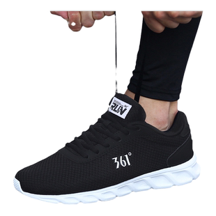 361运动鞋男鞋冬季新款361度网面透气休闲鞋子网鞋轻便男士跑步鞋