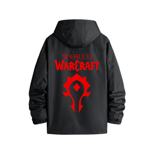 魔兽世界游戏周边同款冲锋衣外套WOW部落联盟伊利丹青少年衣服男