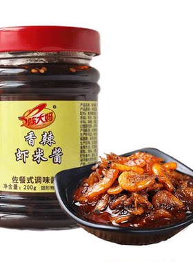 陈大妈虾酱香辣虾米酱200g牛肉酱爆下饭菜拌饭酱虾仔酱拌面辣椒酱