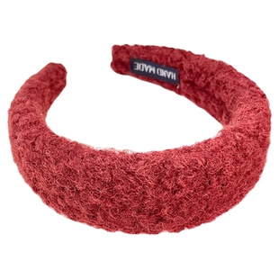 新年红毛绒发箍女2026新款洋气时尚头箍高颅顶洗脸发卡高级感头饰