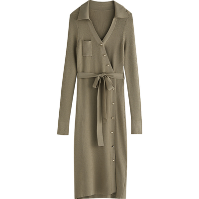 SELLYNEAR时尚交叉针织上衣