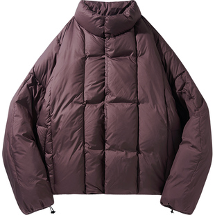 【年终特价】冬季宽松短款立领夹克羽绒服男面包服廓形外套加厚