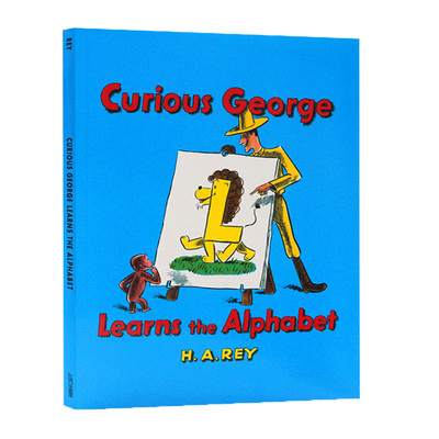 英文原版绘本 Curious George Learns the Alphabet 廖彩杏书单 平装 好奇的乔治猴学字母 H. A. Rey