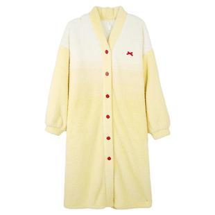 安之伴【巨保暖】珊瑚绒睡袍女冬款睡衣加厚浴袍冬季法兰绒家居服