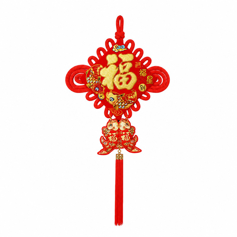 手工编织挂鱼中国结招财进宝