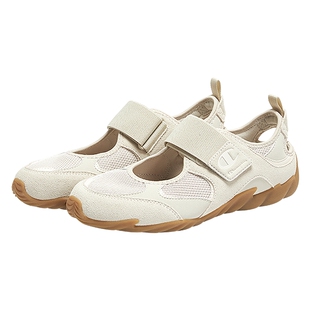 Champion冠军凉鞋26夏季新款玛丽珍羽翼鞋透气休闲鞋平底红色女鞋