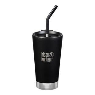 美国Kleankanteen高颜值便携不锈钢咖啡吸管杯时尚冷饮杯473ML