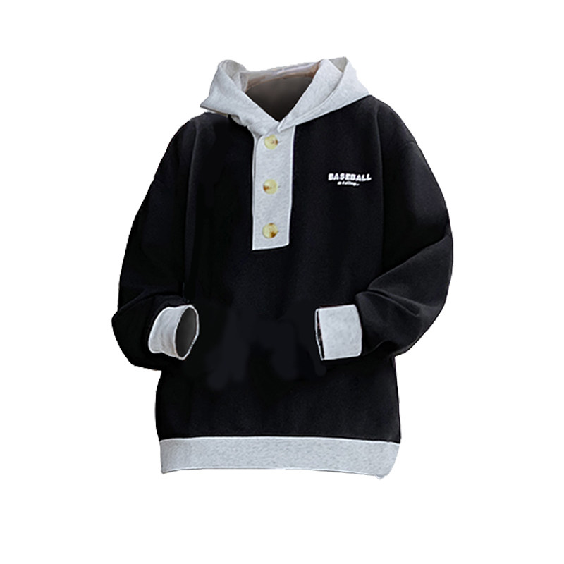 2025秋季新款青少年韩系高档连帽休闲套装港风潮牌男生百搭两件套