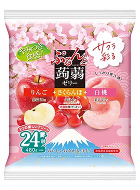 日本春季限定樱花富士山果冻